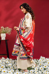 UAE-3 PIece Printed Lawn Suit