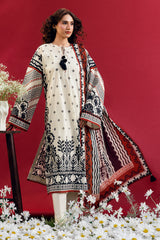 UAE-3 PIece Printed Lawn Suit