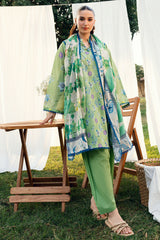 UAE-3 PIece Printed Lawn Suit