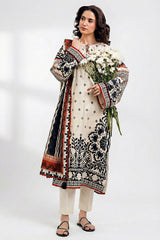 UAE-3 PIece Printed Lawn Suit