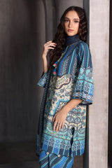 UAE-3 Piece Printed Karandi Suit with Printed Karandi Dupatta
