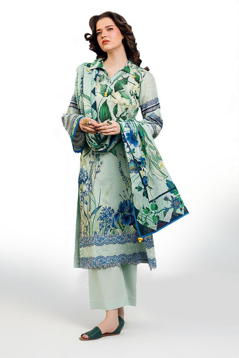 UAE-3 PIece Printed Lawn Suit