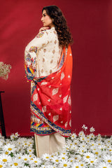 UAE-3 PIece Printed Lawn Suit