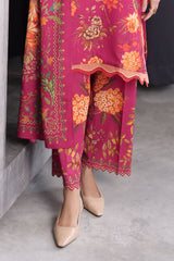 UAE-3 Piece Printed Karandi Suit with Printed Karandi Dupatta
