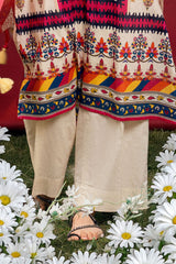 UAE-3 PIece Printed Lawn Suit
