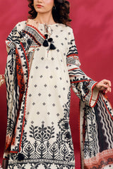 UAE-3 PIece Printed Lawn Suit