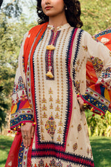 UAE-3 PIece Printed Lawn Suit