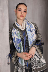 UAE-3 Piece Printed Karandi Suit with Printed Karandi Dupatta
