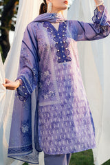 UAE-3 PIece Printed Lawn Suit