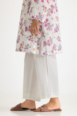 UAE- Rayon Printed Shirt With Embroidered And Dyed Trouser