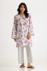 UAE- Rayon Printed Shirt With Embroidered And Dyed Trouser