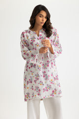 UAE- Rayon Printed Shirt With Embroidered And Dyed Trouser