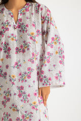 UAE- Rayon Printed Shirt With Embroidered And Dyed Trouser