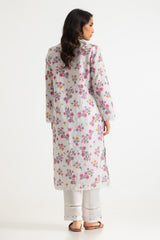 UAE- Rayon Printed Shirt With Embroidered And Dyed Trouser