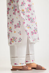 UAE- Rayon Printed Shirt With Embroidered And Dyed Trouser
