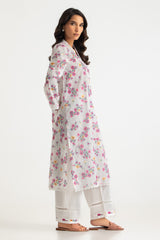 UAE- Rayon Printed Shirt With Embroidered And Dyed Trouser