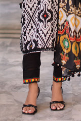 UAE-3 Piece Printed Lawn Suit