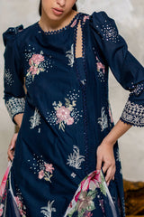 UAE-3 Piece Embroidered Lawn Suit with Chiffon Dupatta and Borders PM-62043