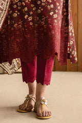 UAE-3 Piece Embroidered Printed Lawn Suit with Chiffon Dupatta BM-62023