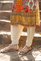 UAE-3 Piece Printed Lawn Suit with Chiffon Dupatta