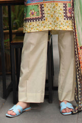 UAE-3 Piece Printed Lawn Suit with Printed Chiffon Dupatta