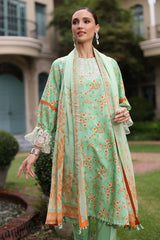UAE-3 Piece Printed Lawn Suit with Chiffon Dupatta