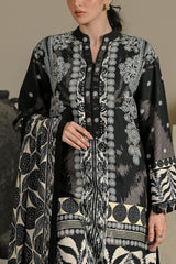 UAE-3 Piece Printed Corduroy Suit