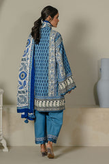 UAE-3 Piece Printed Corduroy Suit