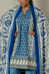 UAE-3 Piece Printed Corduroy Suit