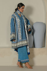 UAE-3 Piece Printed Corduroy Suit