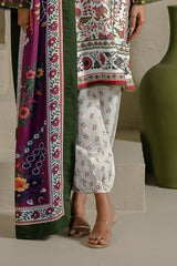 UAE-3 Piece Printed Corduroy Suit