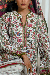UAE-3 Piece Printed Corduroy Suit