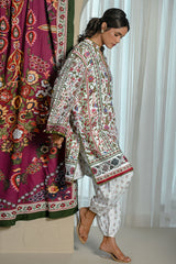 UAE-3 Piece Printed Corduroy Suit