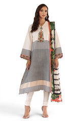 UAE-3 Piece Embroidered Jacquard Suit