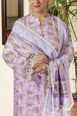 UAE-3 Piece Printed Karandi Suit