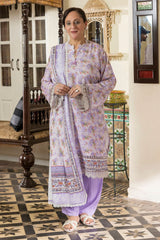 UAE-3 Piece Printed Karandi Suit