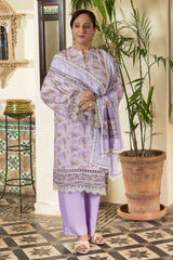 UAE-3 Piece Printed Karandi Suit