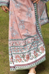 UAE-3 Piece Printed Karandi Suit