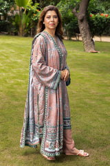 UAE-3 Piece Printed Karandi Suit