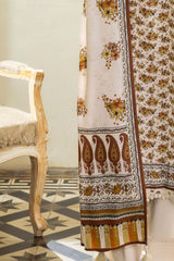 UAE-3 Piece Printed Karandi Suit