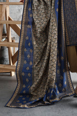 UAE-3 Piece Printed Khaddar Suit with Printed Khaddar Dupatta