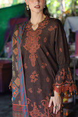UAE-3 Piece Printed Khaddar Suit with Printed Khaddar Dupatta