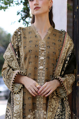 UAE-3 Piece Printed Khaddar Suit with Printed Khaddar Dupatta