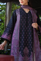 UAE-3 Piece Printed Khaddar Suit with Printed Khaddar Dupatta