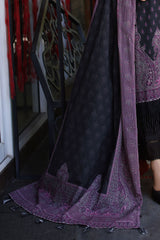 UAE-3 Piece Printed Khaddar Suit with Printed Khaddar Dupatta