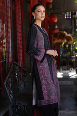 UAE-3 Piece Printed Khaddar Suit with Printed Khaddar Dupatta