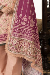 UAE-3 Piece Printed Khaddar Suit