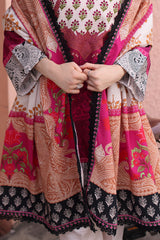UAE-3 Piece Printed Khaddar Suit with Printed Khaddar Dupatta