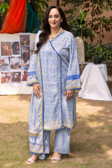 UAE-3 Piece Printed Khaddar Suit