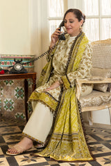 UAE-3 Piece Printed Khaddar Suit